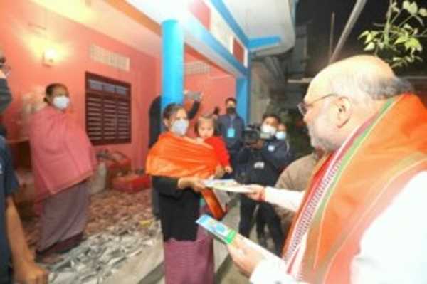 अमित शाह मणिपुर चुनाव में घर-घर जाकर कर रहे प्रचार